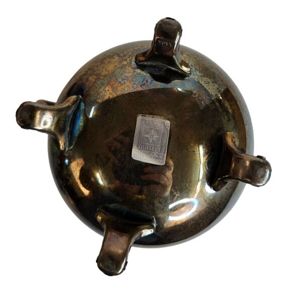 VINTAGE INTERNATIONAL SILVER  Co. water pitcher with ice lip 9" tall x 5 " openi - Picture 8 of 12